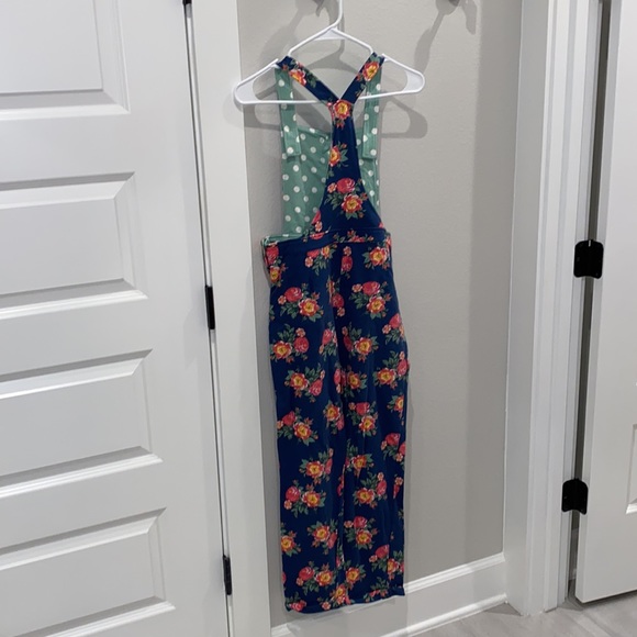 EUC Matilda Jane Clothing Size 14 Teen Tween Floral Flower Overalls MJC 2018 - Picture 4 of 11